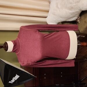 NWT Madewell Maroon Light Weight  Turtleneck-Size M​​​​​​​​